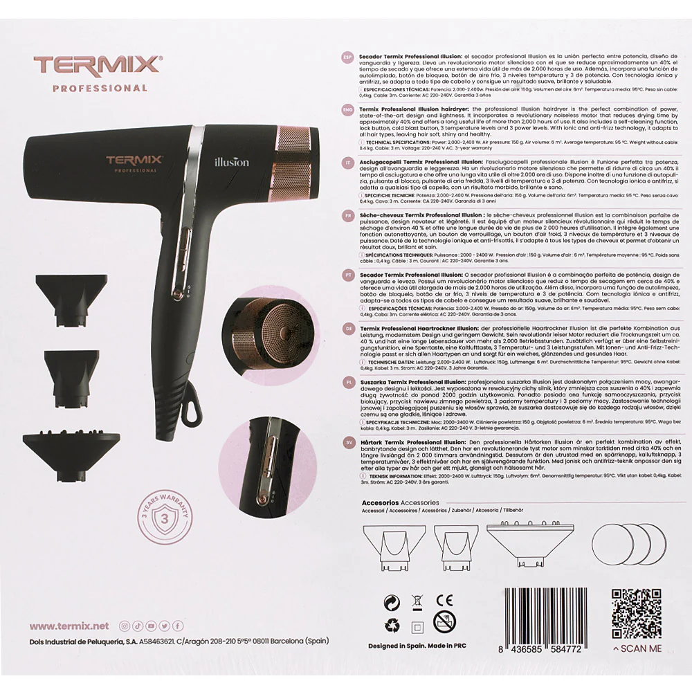 Termix Illusion Professional Hair Dryer - asciugacapelli - Image 2