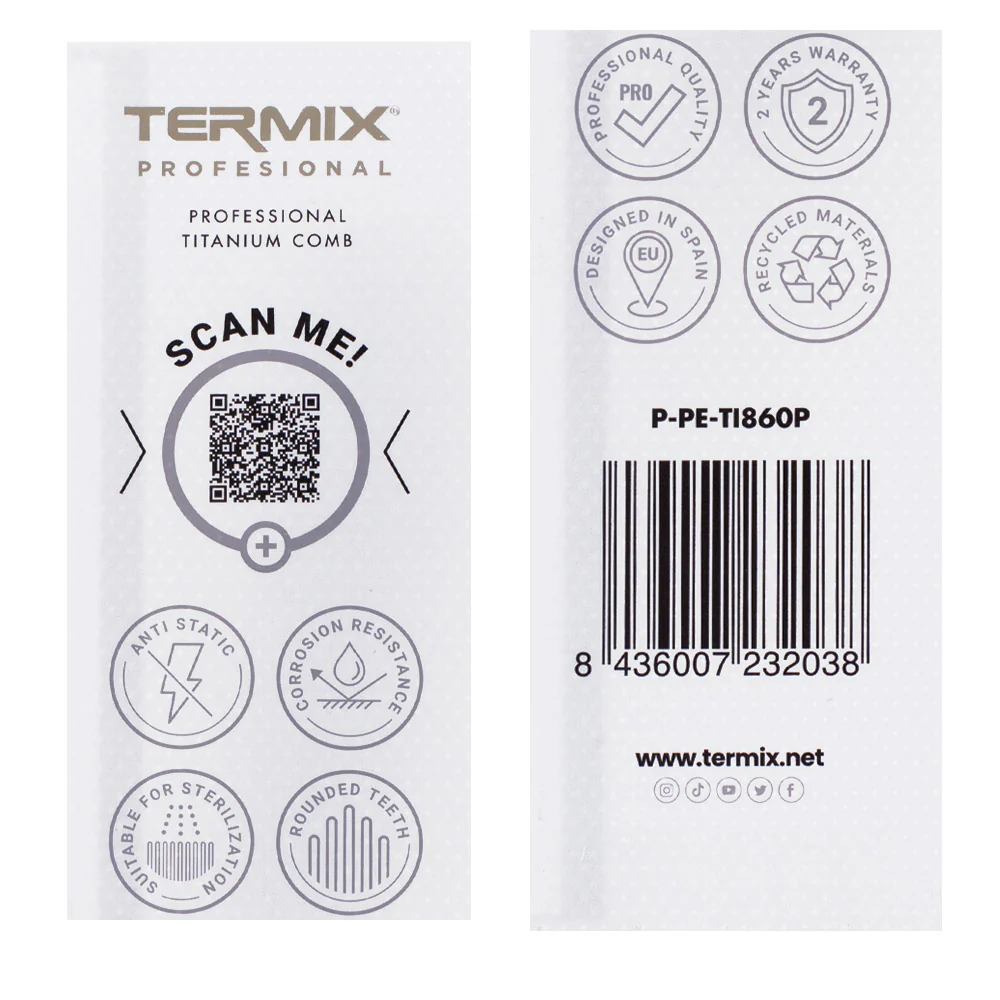Termix Professional Titanium Comb 860 - pettine professionale a coda - Image 2
