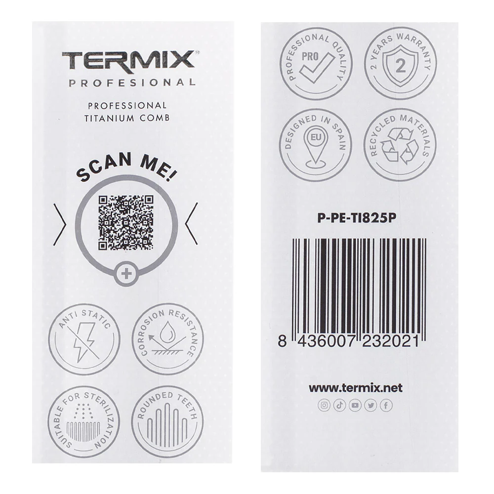 Termix Professional Titanium Comb - pettine professionale manico largo - Image 2