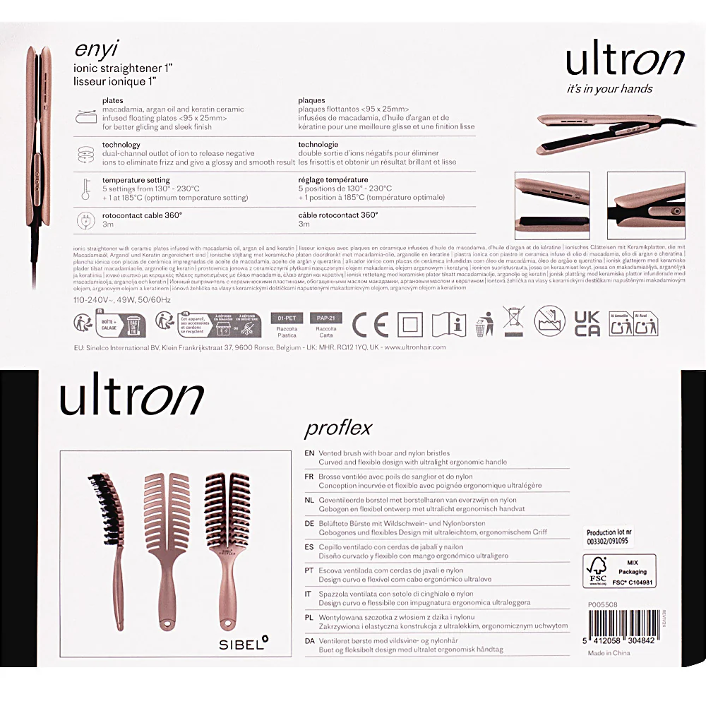Ultron Set Enyi - cofanetto spazzola e piastra - Image 4