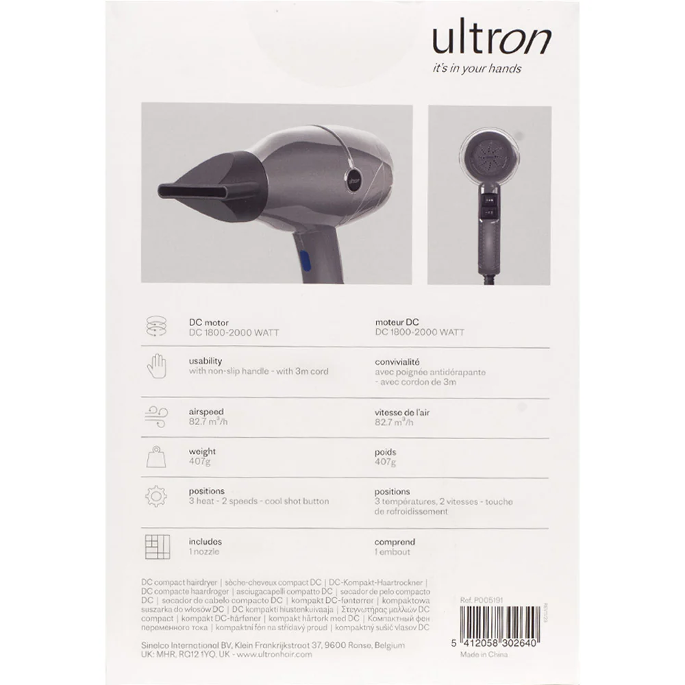 Ultron Vayu Hair Dryer Compact Direct Current 2200W - asciugacapelli a corrente continua - Image 7