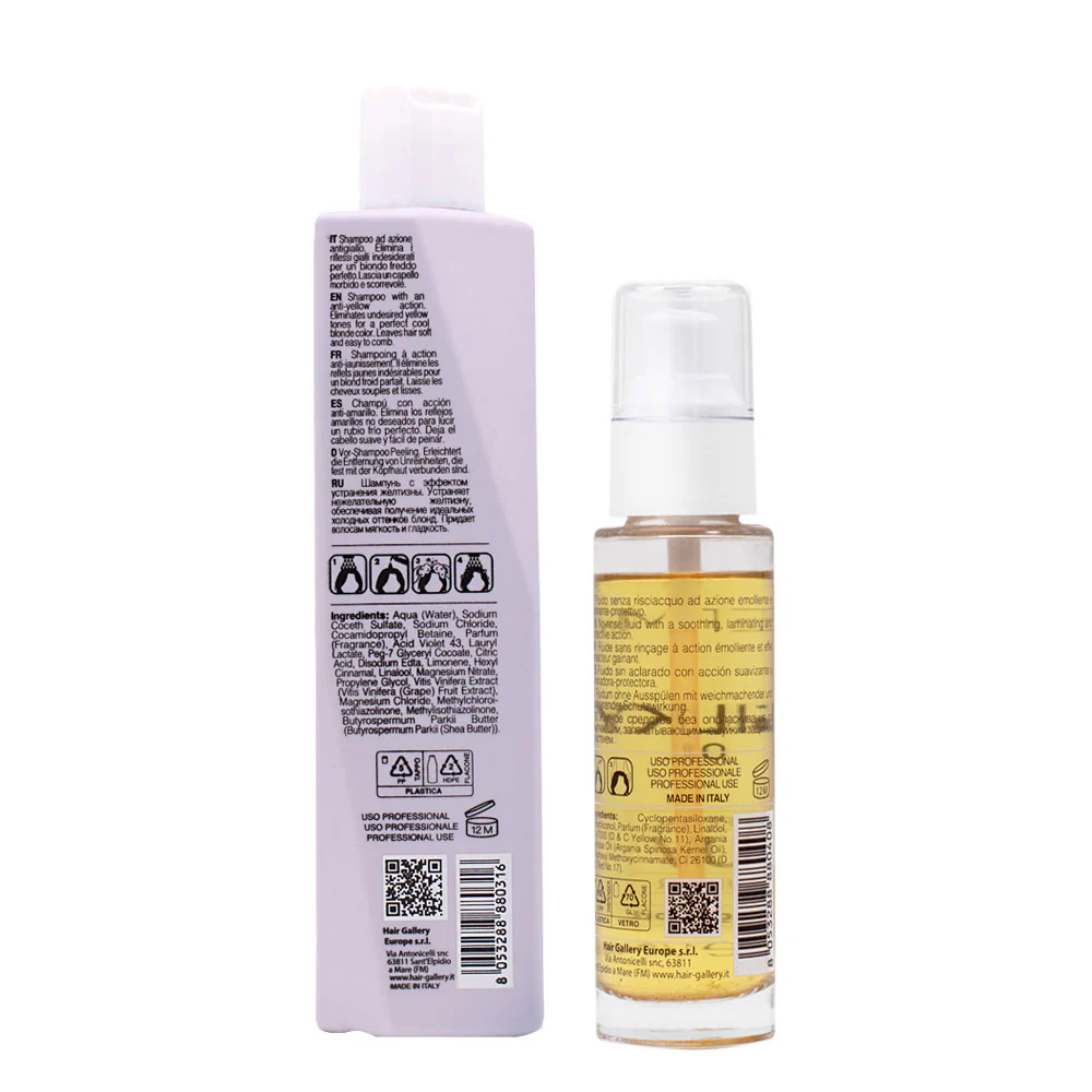 VIAHERMADA Anti-Yellow Shampoo 250ml Silky Oil 50ml - Image 6