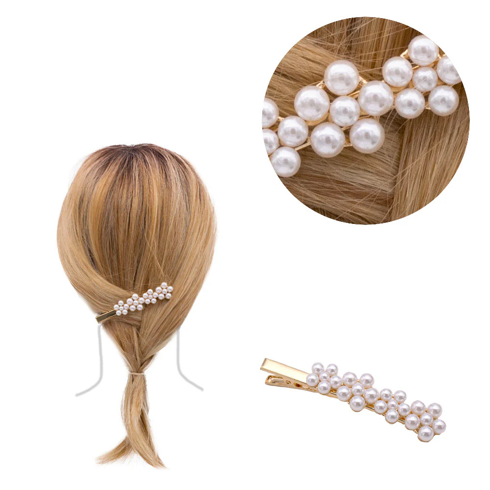 VIAHERMADA Clip Per Capelli con Perle  8cm - Image 2