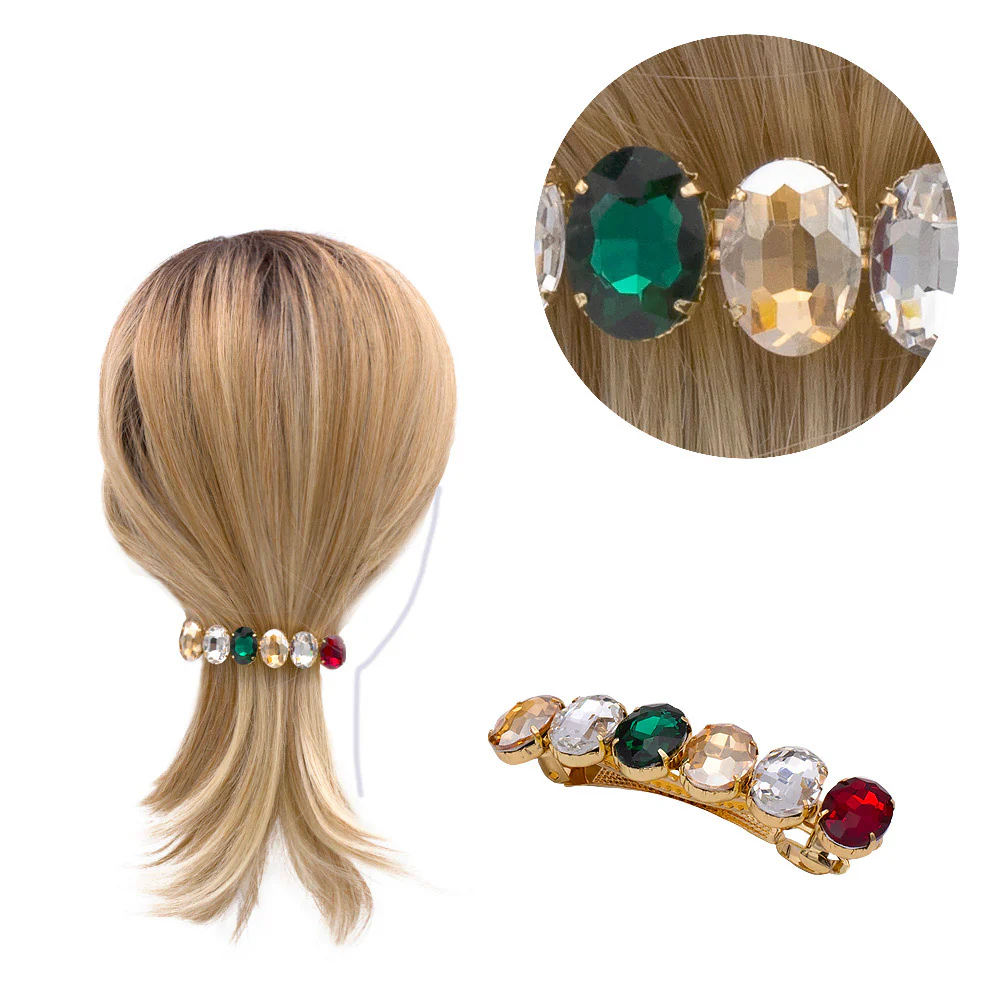 VIAHERMADA Clip per Capelli con Pietre Colorate - Image 2