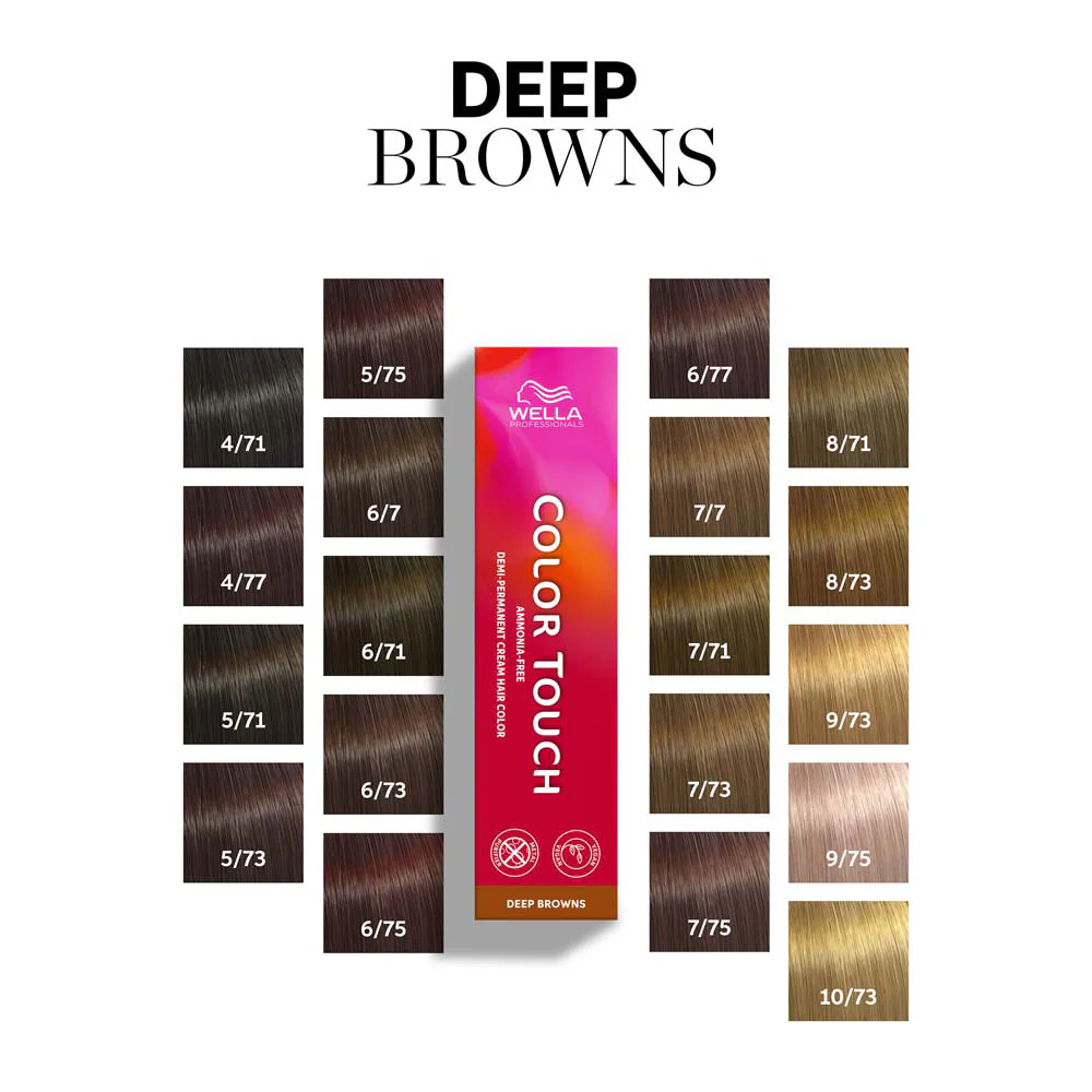Wella Color Touch Deep Browns 7/7 Biondo Medio Sabbia 60ml - colore semipermanente senza ammoniaca - Image 2