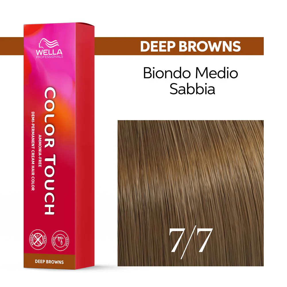 Wella Color Touch Deep Browns 7/7 Biondo Medio Sabbia 60ml - colore semipermanente senza ammoniaca - Image 3