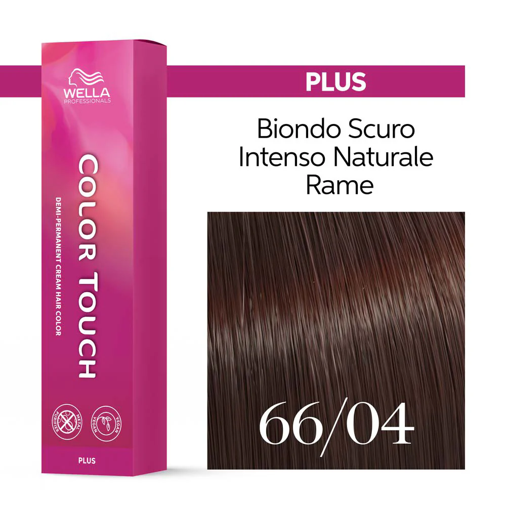 Wella Color Touch Plus 66/04 Biondo Scuro Intenso Naturale 60ml - colore demi-permanente - Image 3