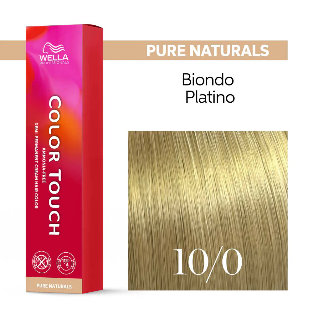 Wella Color Touch Pure Naturals 10/0 Biondo Platino 60ml - colore semipermanente senza ammoniaca - Image 4
