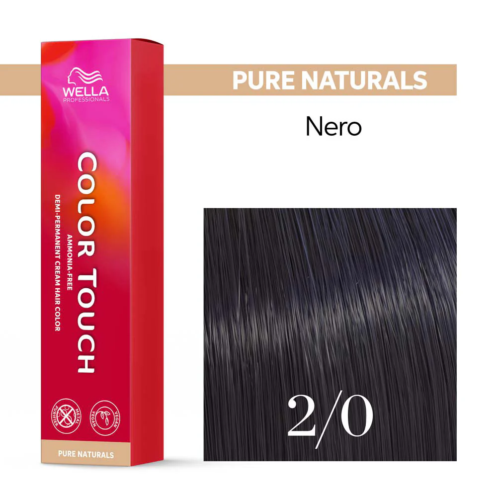 Wella Color Touch Pure Naturals 2/0 Nero 60ml  - colore semipermanente senza ammoniaca - Image 4