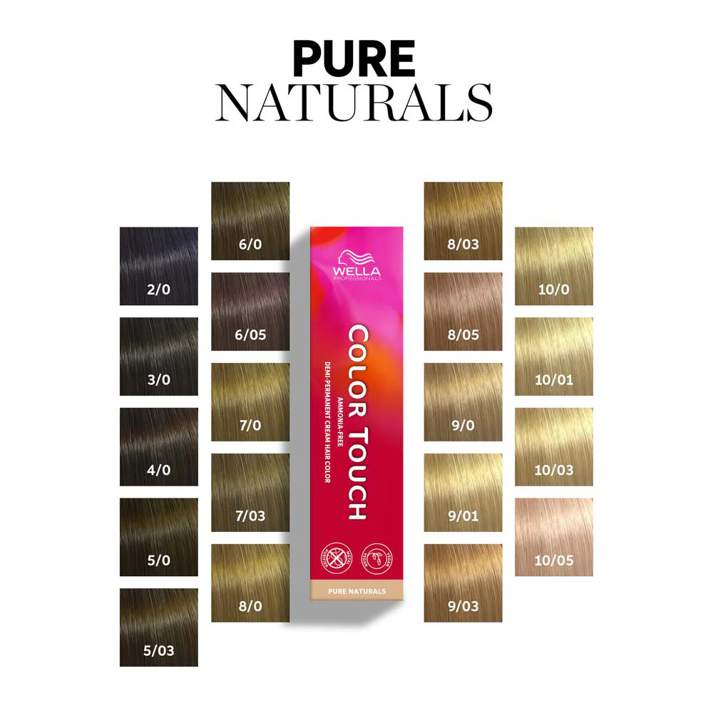Wella Color Touch Pure Naturals 5/0 Castano Chiaro 60ml - colore semipermanente senza ammoniaca - Image 2