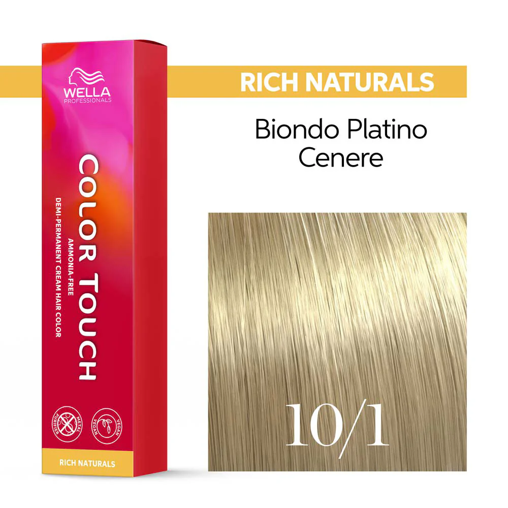 Wella Color Touch Rich Naturals 10/1 Biondo Platino Cenere 60ml - colore semipermanente senza ammoniaca - Image 3