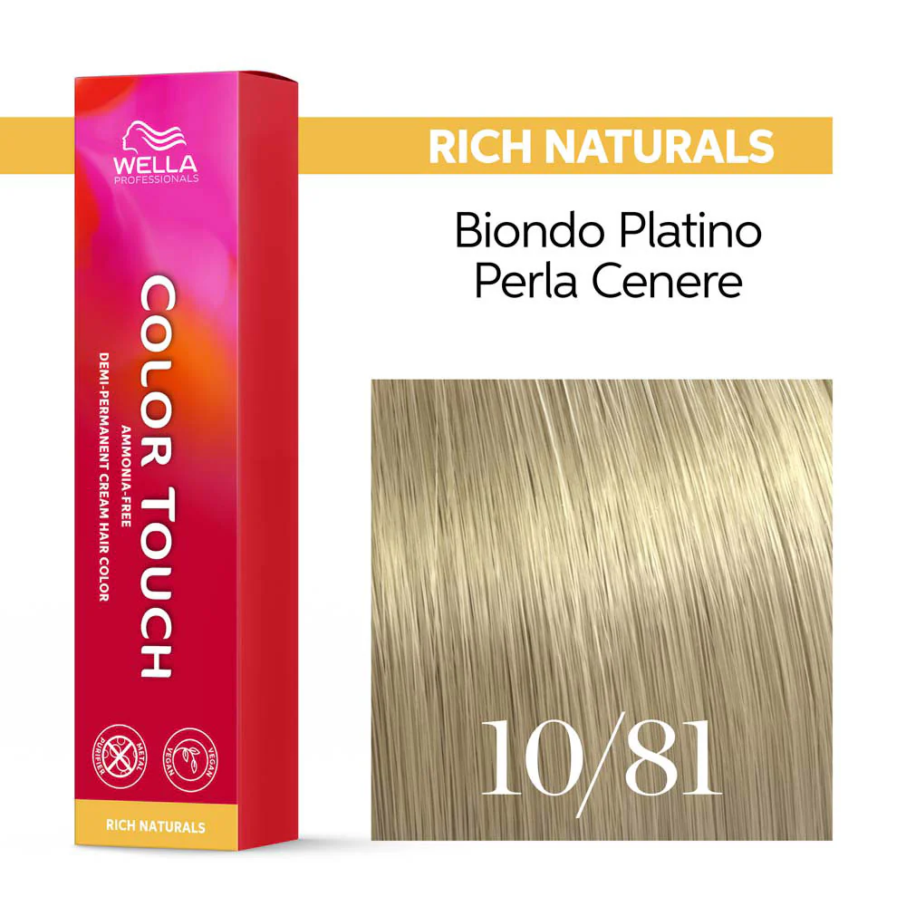 Wella Color Touch Rich Naturals 10/81 Biondo Chiarissimo Perla Cenere 60ml  - colore semipermanente senza ammoniaca - Image 3
