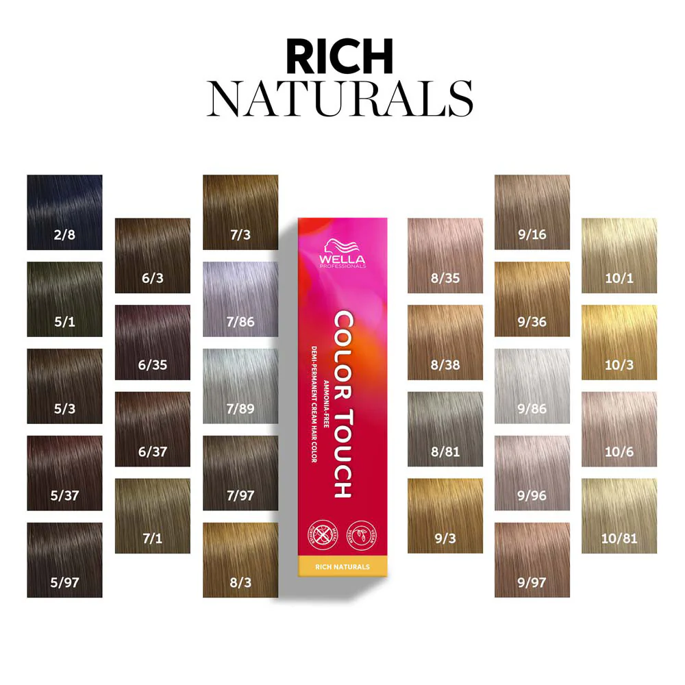 Wella Color Touch Rich Naturals 5/97 Castano Chiaro Cendrè Sabbia 60ml  - colore semipermanente senza ammoniaca - Image 2