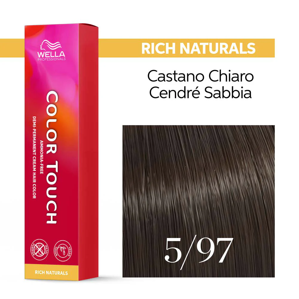 Wella Color Touch Rich Naturals 5/97 Castano Chiaro Cendrè Sabbia 60ml  - colore semipermanente senza ammoniaca - Image 3