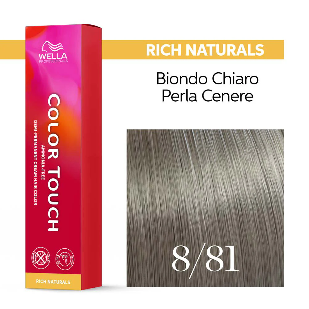 Wella Color Touch Rich Naturals 8/81 Biondo Perla Cenere 60ml - colore semipermanente senza ammoniaca - Image 3