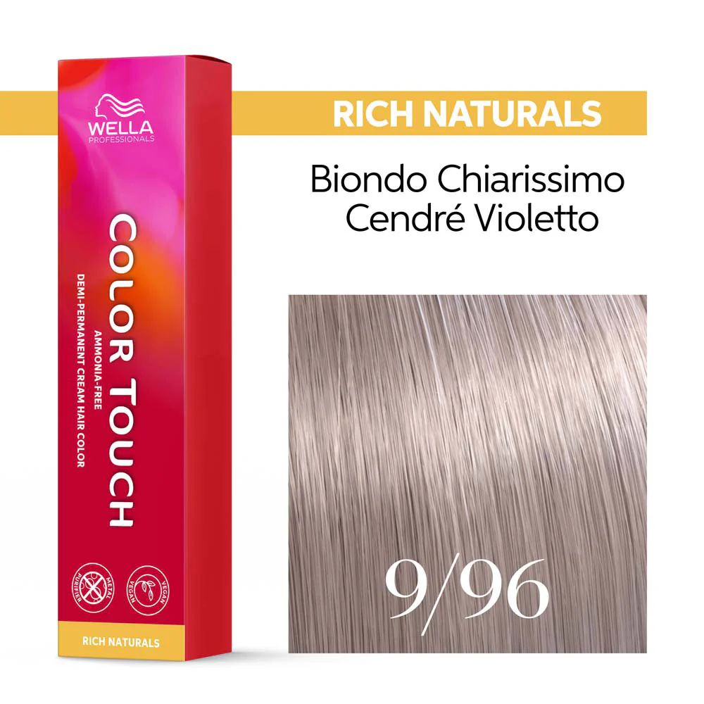 Wella Color Touch Rich Naturals 9/96 Biondo Chiarissimo Cendré Violetto 60ml - colore semipermanente senza ammoniaca - Image 3