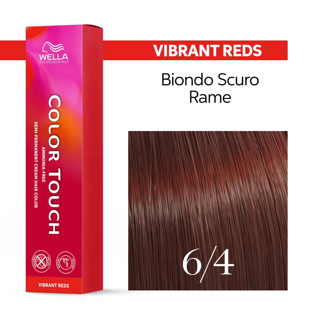 Wella Color Touch Vibrant Reds 6/4 Rame Scuro 60ml - colore semipermanente senza ammoniaca - Image 3
