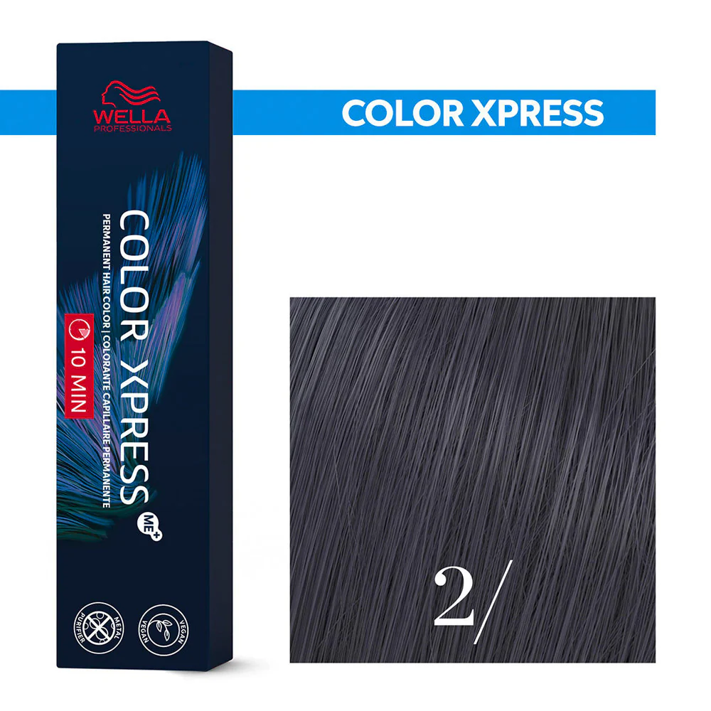 Wella Color Xpress 2/ Nero 60ml - colore permanente rapido - Image 2