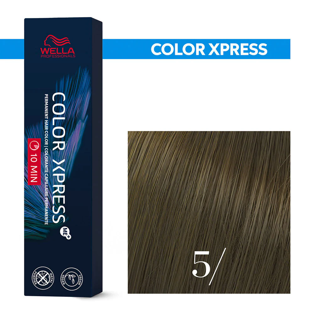 Wella Color Xpress 5/ Castano Chiaro 60ml - colore permanente rapido - Image 2