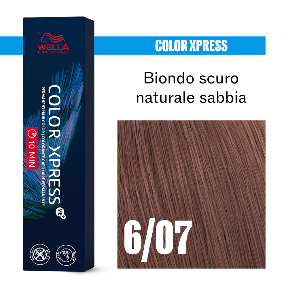 Wella Color Xpress 6/07 Biondo Scuro Naturale Sabbia 60ml - colore permanente rapido - Image 2