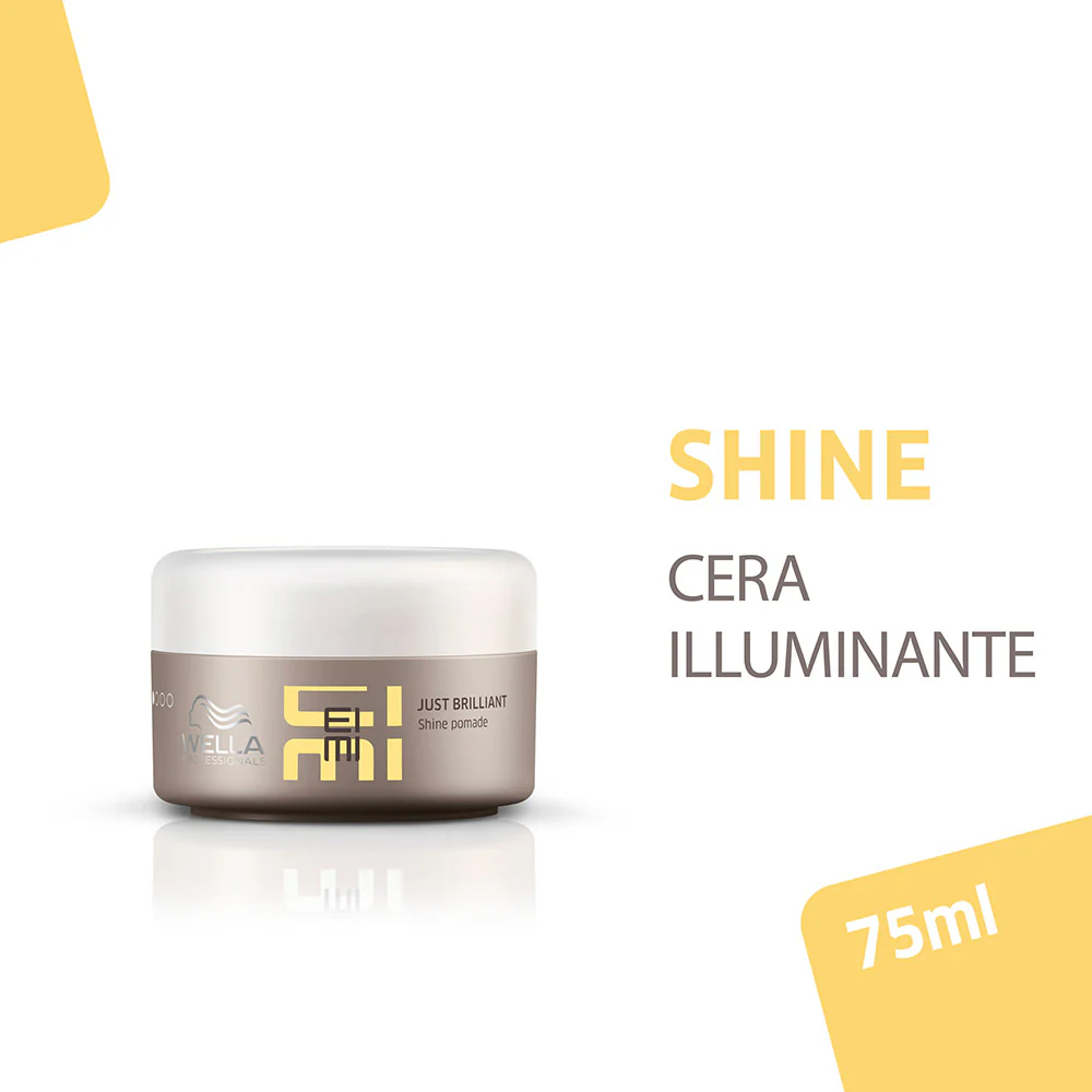 Wella EIMI Just Brilliant Shine Pomade 75ml - cera disciplinante anti crespo - Image 2