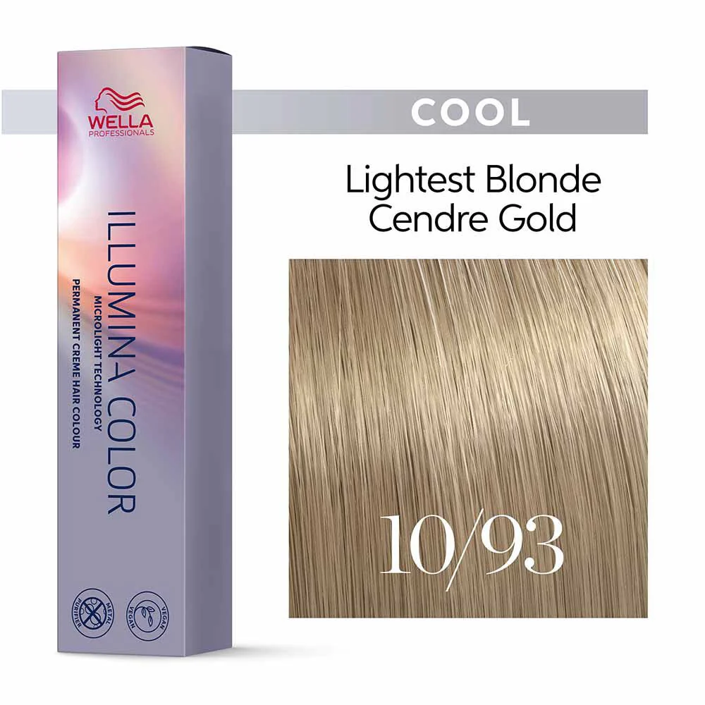 Wella Illumina Color 10/93 Biondo Platino Cendré Dorato 60ml - colorazione permanente - Image 2