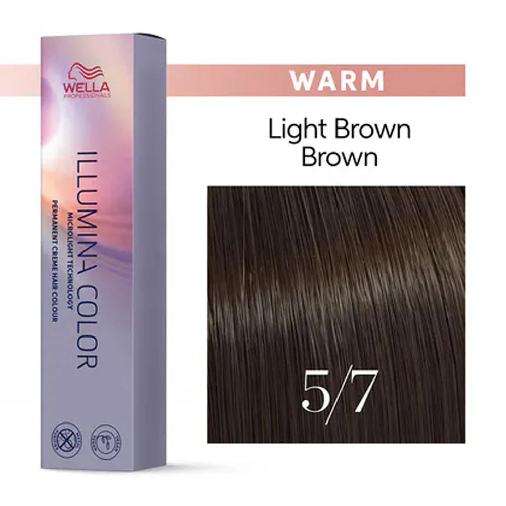 Wella Illumina Color 5/7 Castano Chiaro Sabbia 60ml - colorazione permanente - Image 2