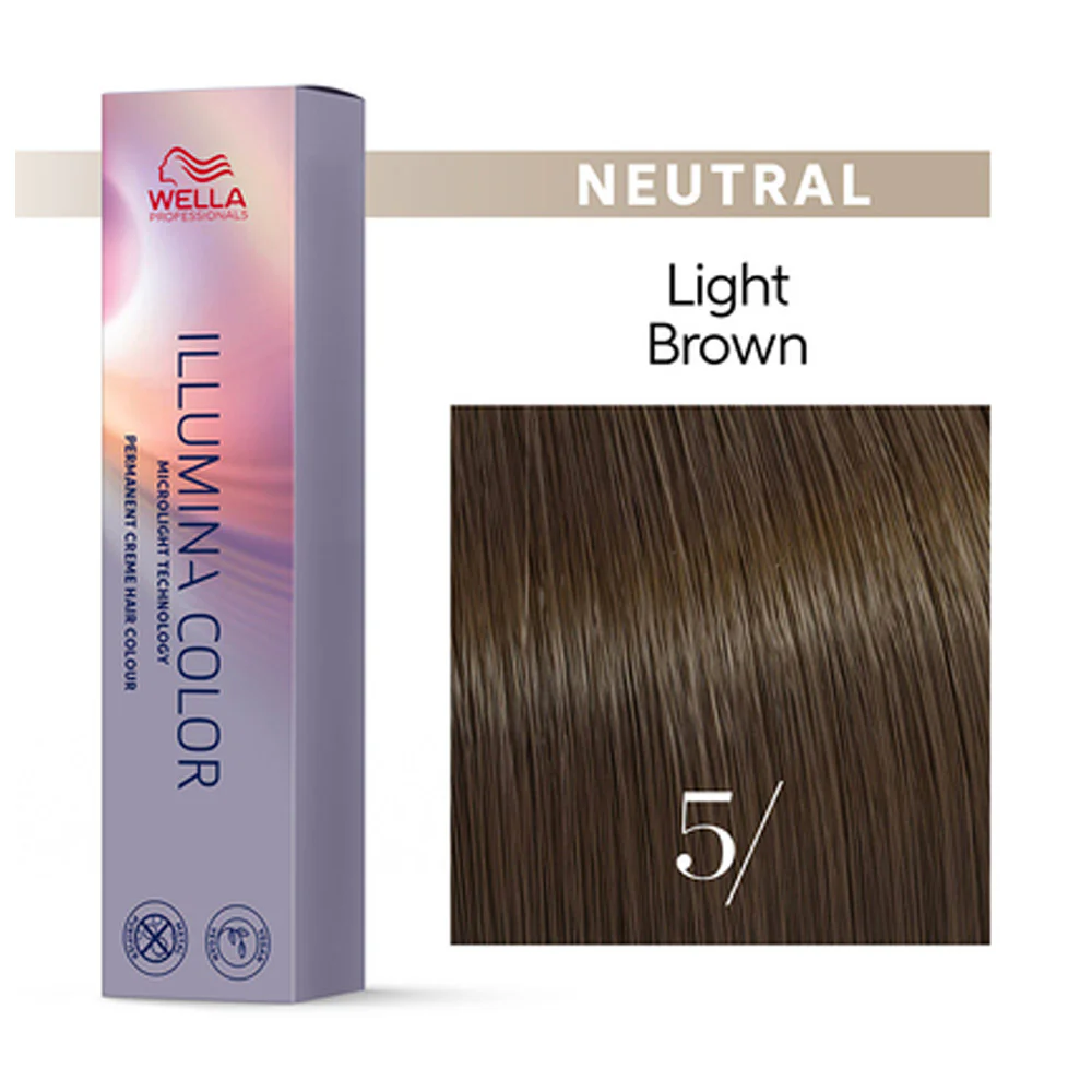 Wella Illumina Color 5/ Castano Chiaro 60ml - colorazione permanente - Image 2
