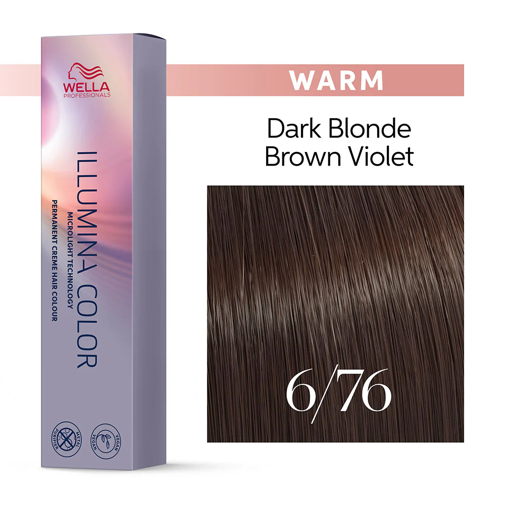 Wella Illumina Color 6/76 Biondo Scuro Sabbia Violetto 60ml - colorazione permanente - Image 2
