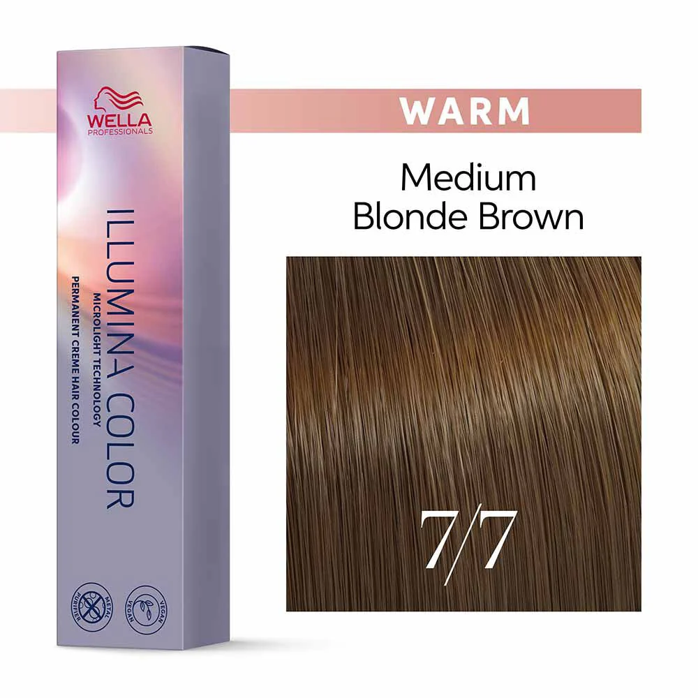 Wella Illumina Color 7/7 Biondo Medio Sabbia 60ml - colorazione permanente - Image 2