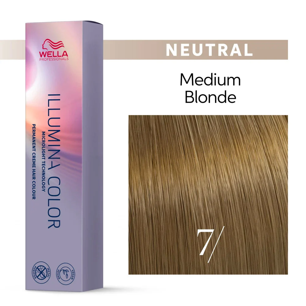 Wella Illumina Color 7/ Biondo Medio 60ml  - colorazione permanente - Image 2