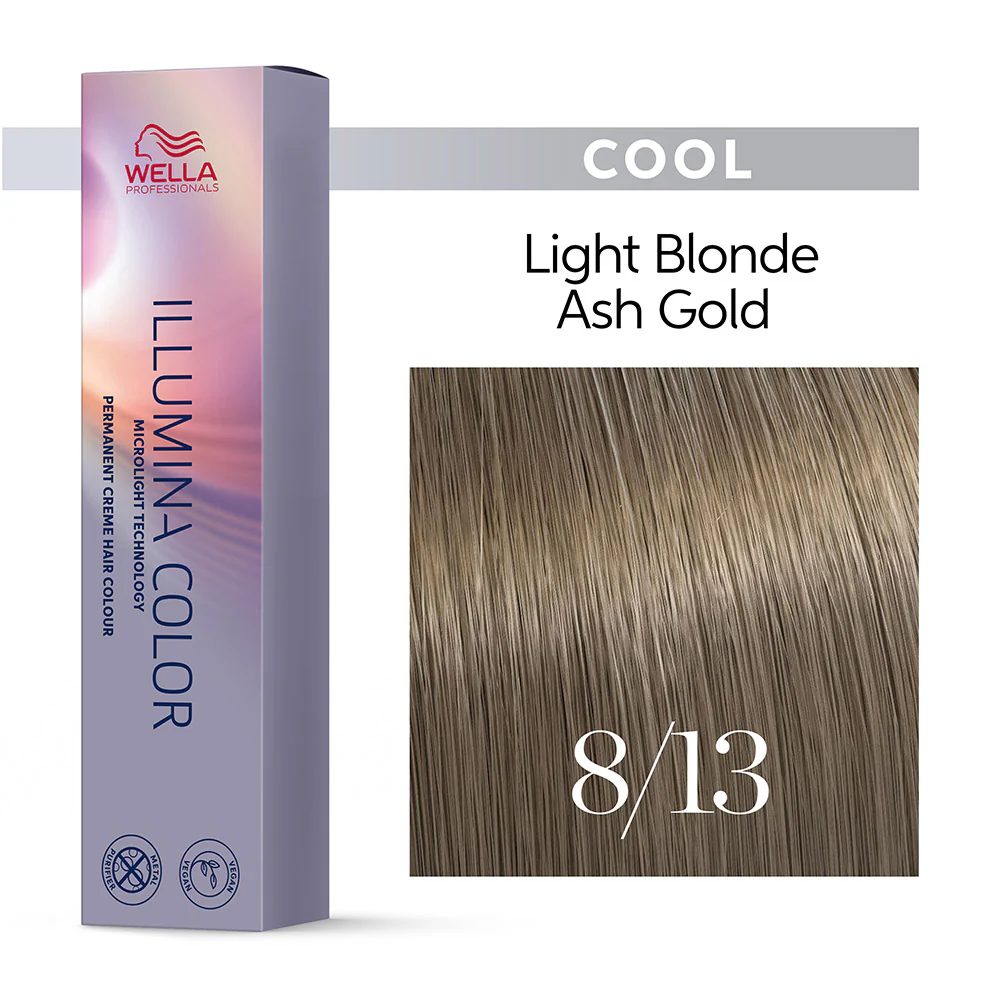 Wella Illumina Color 8/13 Biondo Chiaro Cenere Dorato 60ml- colorazione permanente - Image 2
