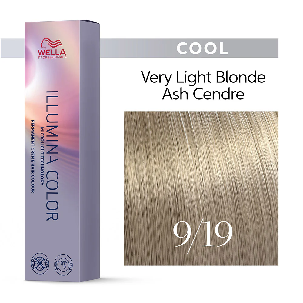 Wella Illumina Color 9/19 Biondo Chiarissimo Cenere Cendré 60ml  - colorazione permanente - Image 2