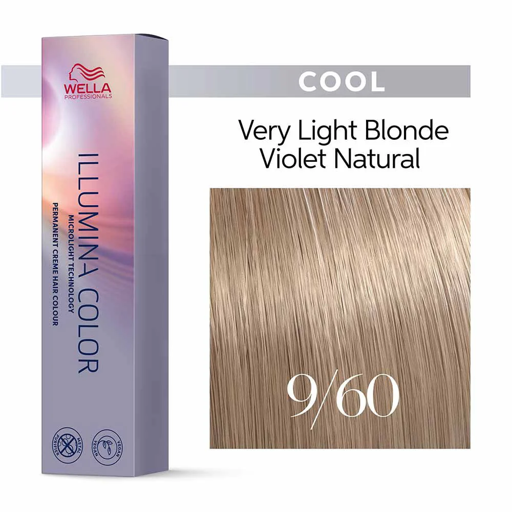 Wella Illumina Color 9/60 Biondo Chiarissimo Violetto Naturale 60ml - colorazione permanente - Image 2