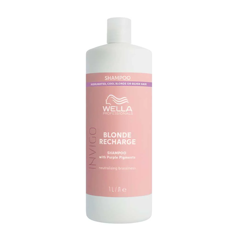 Wella Invigo Blonde Recharge Shampoo 1000ml - shampoo antigiallo
