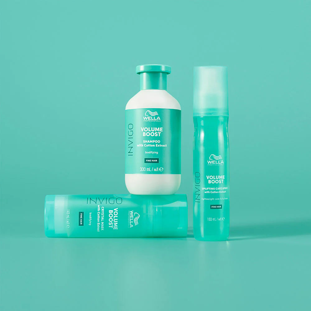 Wella Invigo Volume Boost Shampoo 300ml Crystal Mask 150ml - Image 4