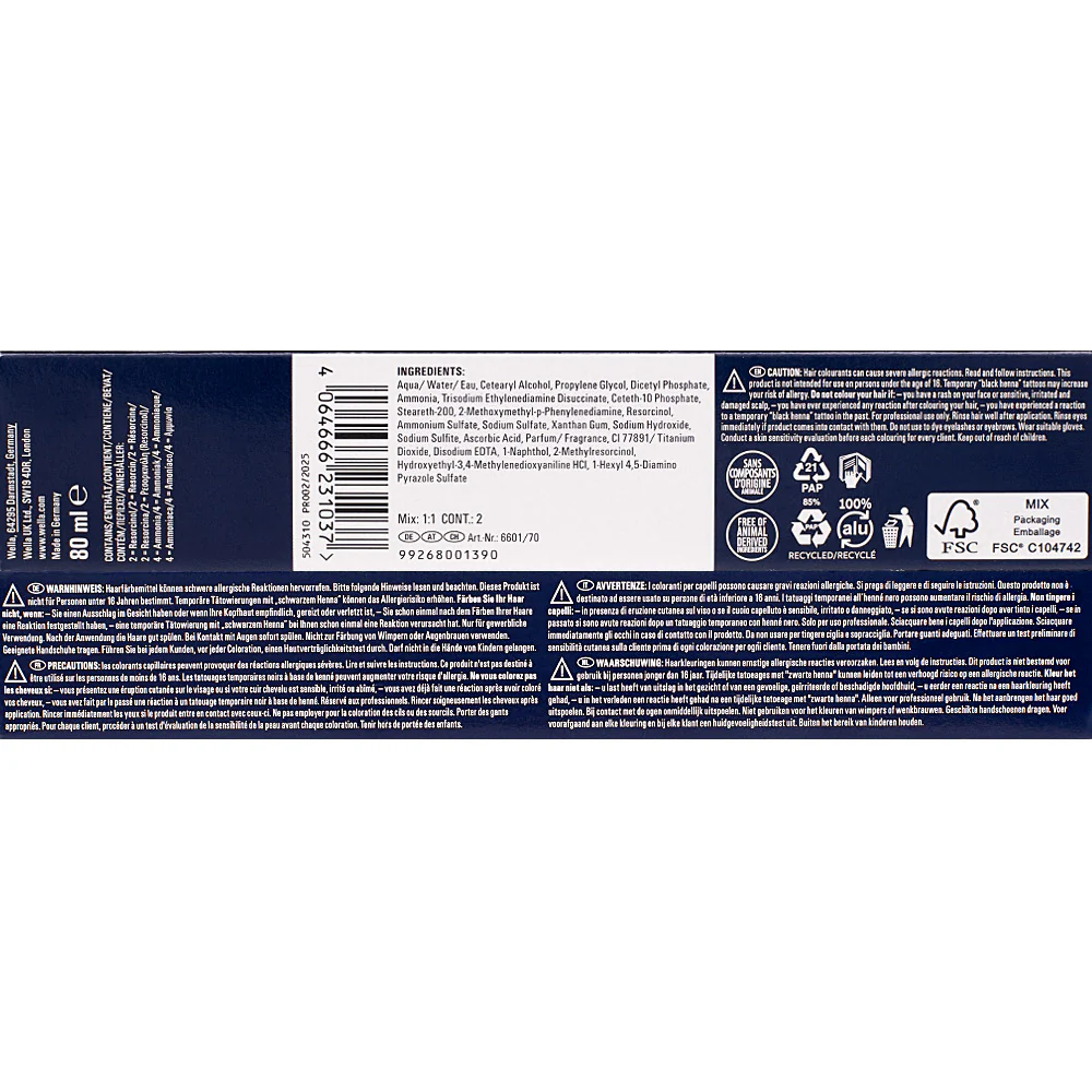 Wella Koleston Perfect ME+ Pure Naturals 7/0 Biondo Medio 80ml - colorazione permanente - Image 2