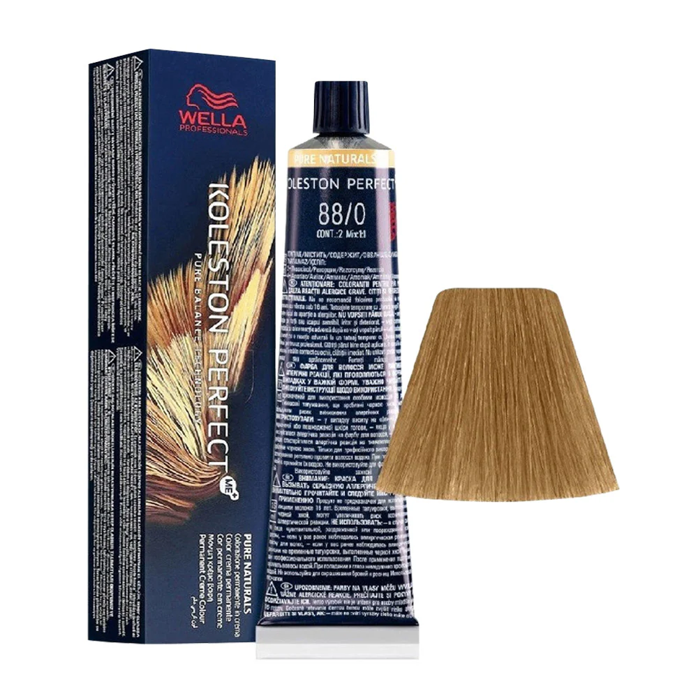 Wella Koleston Perfect ME+ Pure Naturals 88/0 Biondo Chiaro Intenso 80ml - colorazione permanente