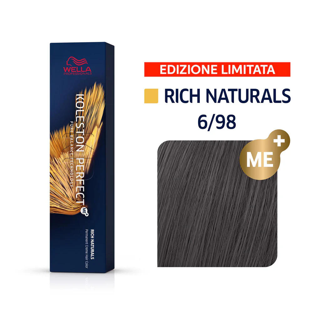 Wella Koleston Perfect ME+ Rich Naturals 6/98 Biondo Scuro Cenere Perla 60ml - colorazione permanente - Image 6