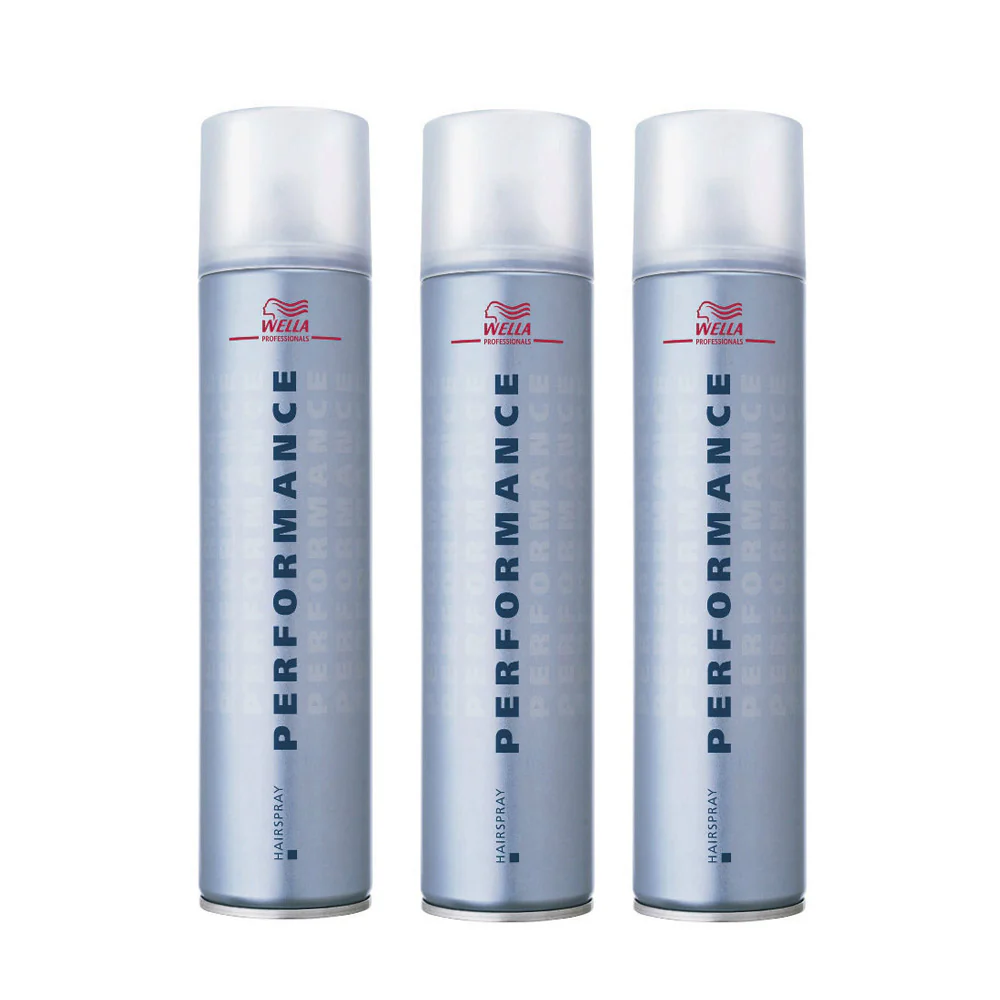 Wella Performance Hairspray 500ml - lacca kit 3 pezzi