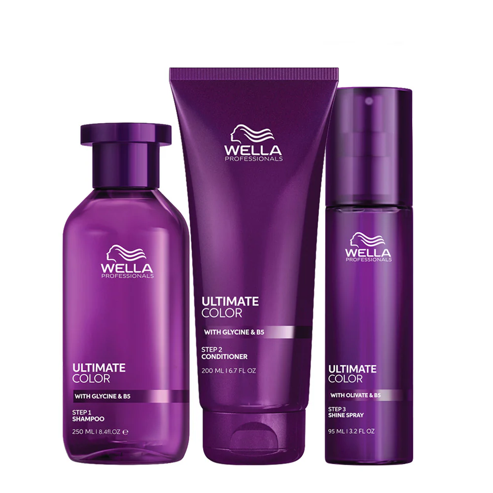 Wella Professionals Ultimate Color Shampoo 250ml Conditioner 200ml Shine Spray 95ml