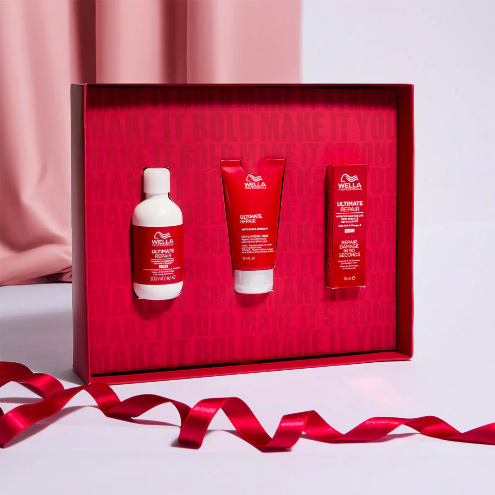 Wella Professionals Ultimate Repair Cofanetto Shampoo, Maschera e Miracle Hair Rescue 100ml+75ml+30ml - Image 3