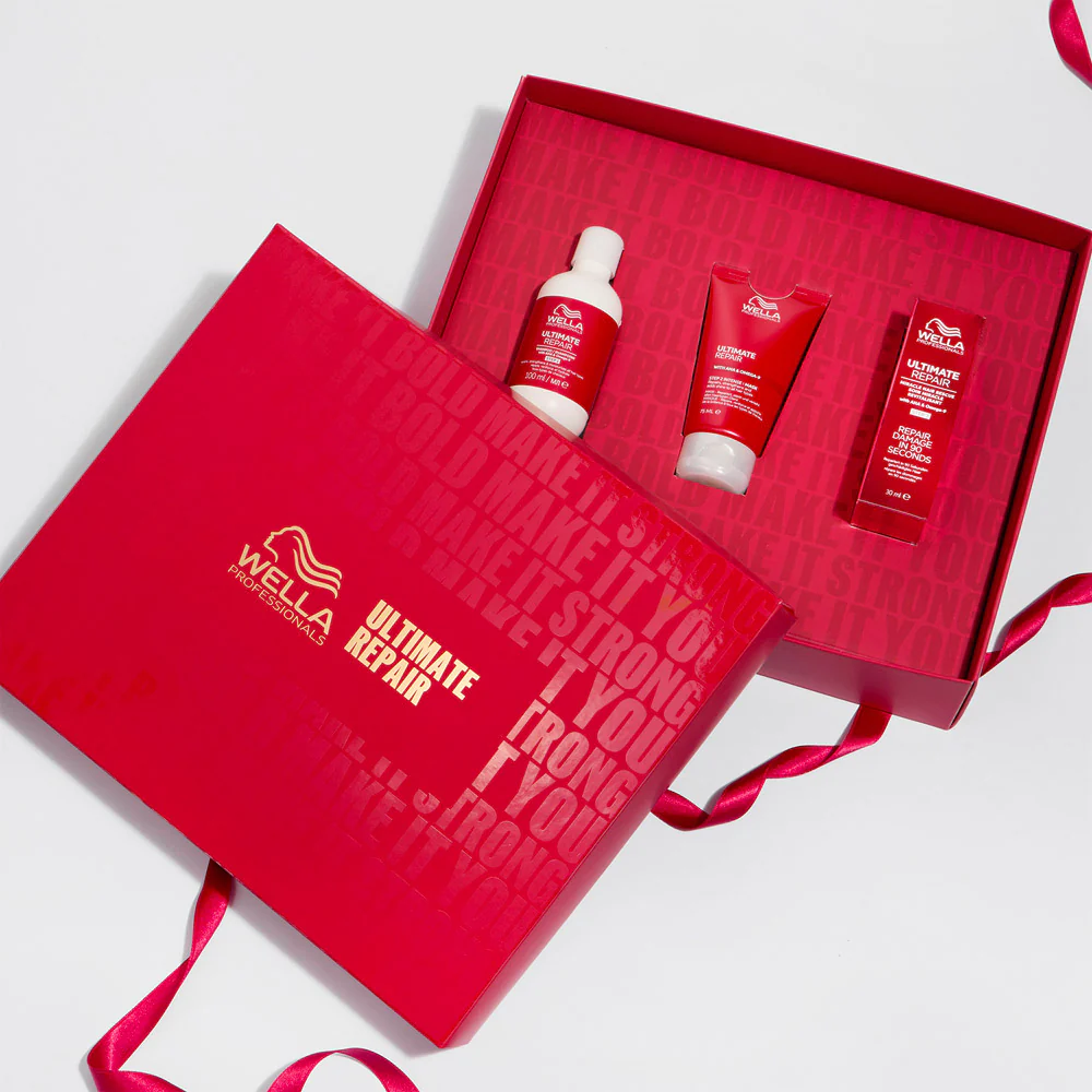 Wella Professionals Ultimate Repair Cofanetto Shampoo, Maschera e Miracle Hair Rescue 100ml+75ml+30ml - Image 4