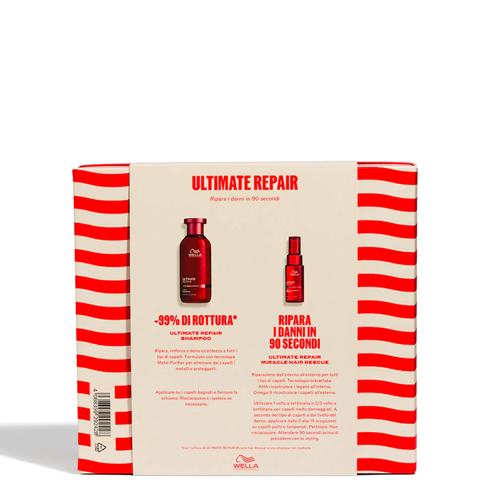 Wella Professionals Ultimate Repair Cofanetto Spring - Shampoo e  Miracle Hair Rascue  - 250ml + 30ml - Image 9