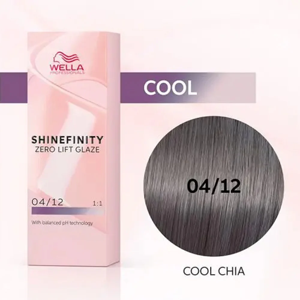 Wella Shinefinity 04/12 Castano Medio 60ml - colore demi-permanente - Image 2
