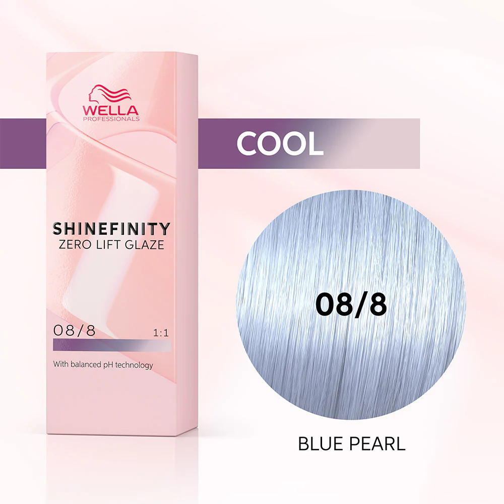 Wella Shinefinity Blue Pearl 08/8 Biondo Chiaro Perla 60ml  - colore demi-permanente - Image 2