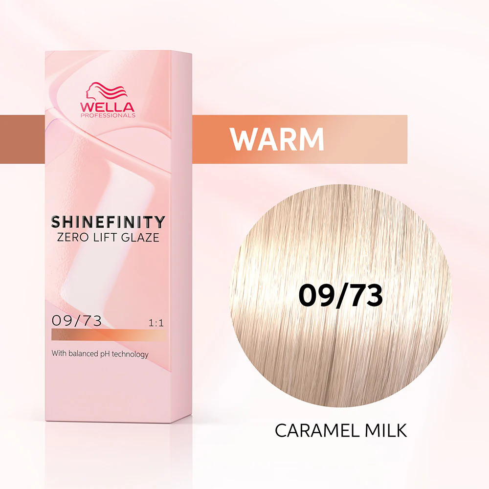 Wella Shinefinity Caramel Milk 09/73 Biondo chiarissimo Sabbia Dorato 60ml - colore demi-permanente - Image 2