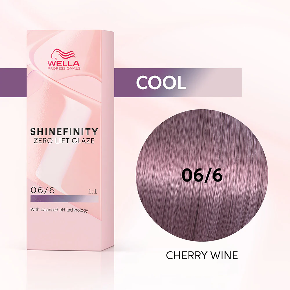 Wella Shinefinity Cherry Wine 06/6 Biondo Scuro Violetto 60ml - colore demi-permanente - Image 2