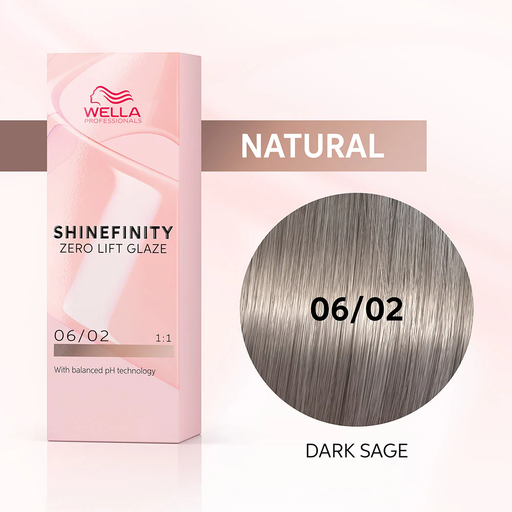 Wella Shinefinity Dark Sage 06/02 Biondo Scuro Naturale Matt 60ml - colore demi-permanente - Image 2