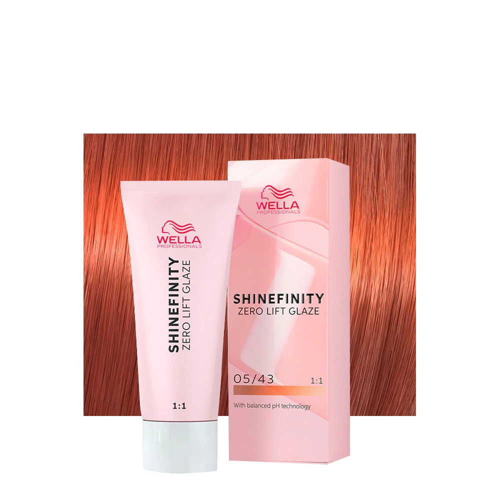 Wella Shinefinity Hot Chili 05/43 Castano Rame Dorato 60ml - colore demi-permanente
